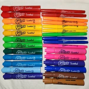 Mr. Sketch Scented Marker Lot of 28 Chisel Tip/Limited Edition/Stix